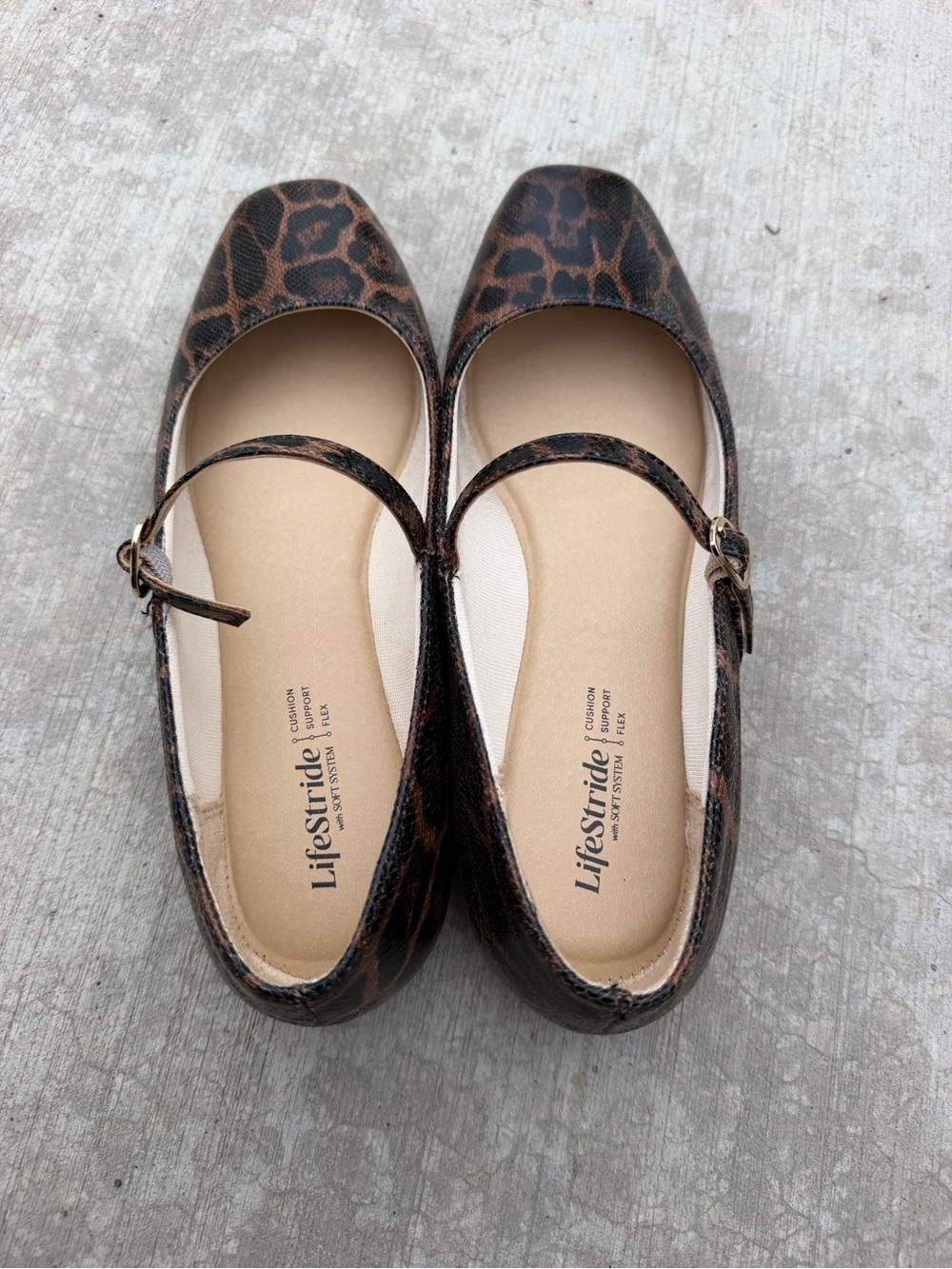 Life Stride Leopard-Print Mary Jane Flats - Dark Brown & Black - Picture 3 of 4